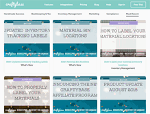 Tablet Screenshot of blog.craftybase.com